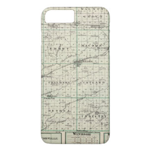 Map of McDonough County, Rushville Case-Mate iPhone Case