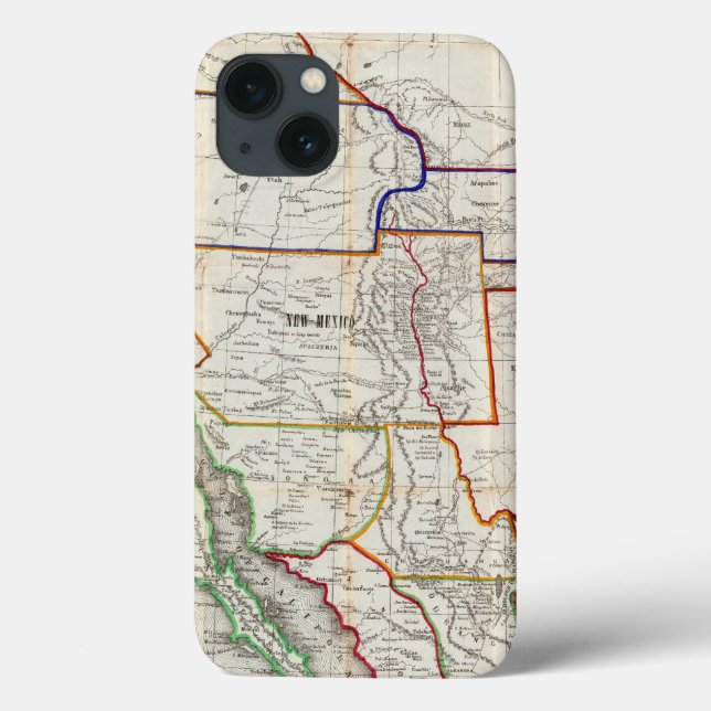 Map Of Mexico & California Case-Mate iPhone Case (Back)