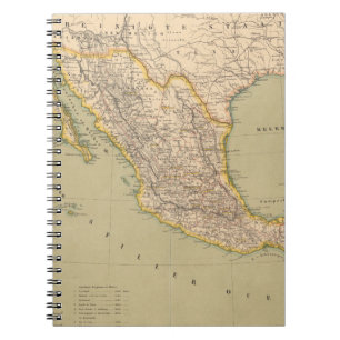 Map of Mexico Notebook