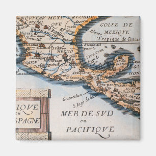 Map of Mexico or New Spain 1625 Magnet