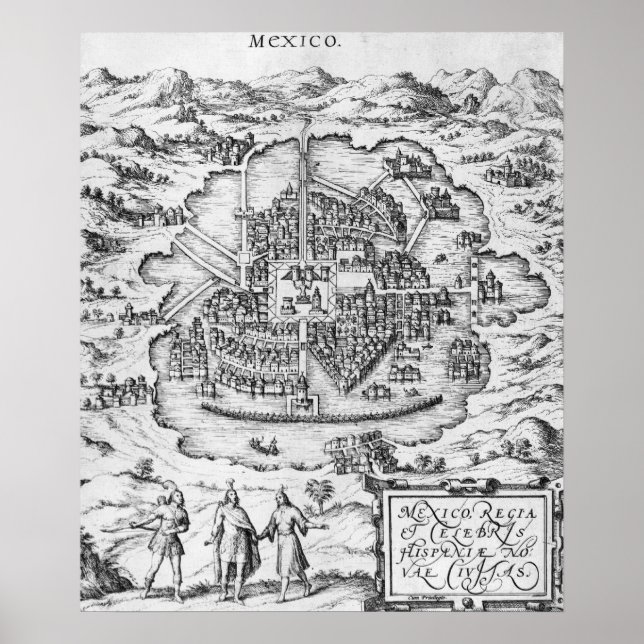 Map of Mexico Poster (Front)