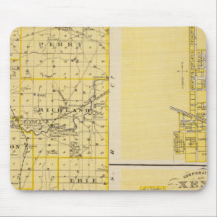 Map of Miami County Mouse Pad