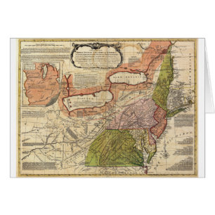 Map of Middle British Colonies in America 1771