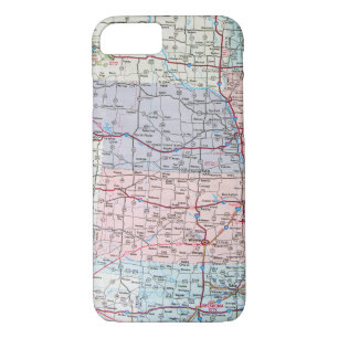 map of Midwest USA Case-Mate iPhone Case