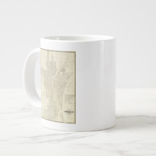 Map of Milwaukee Large Coffee Mug