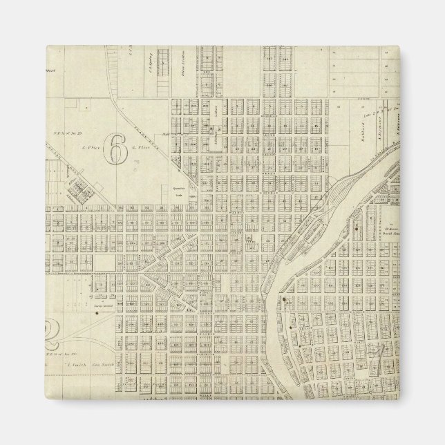 Map of Milwaukee Magnet (Front)