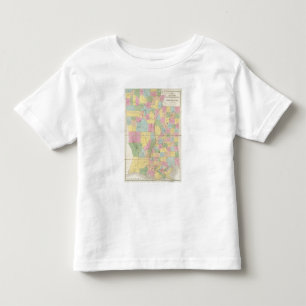 Map of Mississippi, Louisiana & Arkansas Toddler T-Shirt