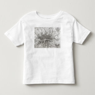 Map of Modern London and its Environs, 1854 Toddler T-Shirt