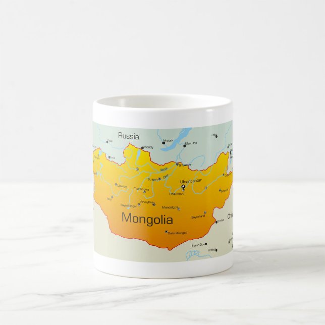 Map of Mongolia Coffee Mug (Creator Uploaded)