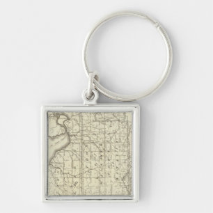 Map of Morris's Purchase or West Geneseo Key Ring