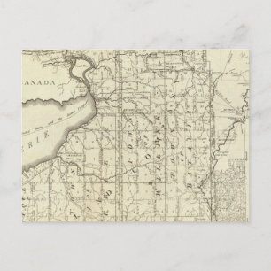Map of Morris's Purchase or West Geneseo Postcard