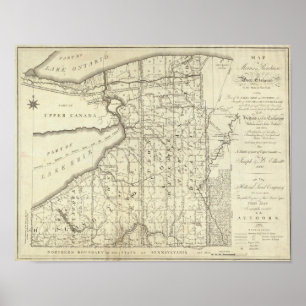 Map of Morris's Purchase or West Geneseo Poster