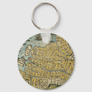 Map of Nagasaki Key Ring