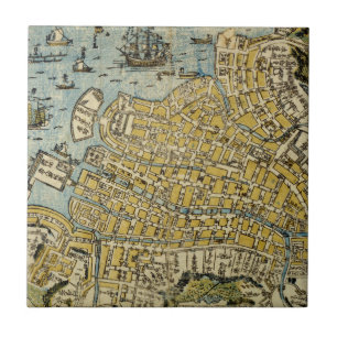 Map of Nagasaki Tile