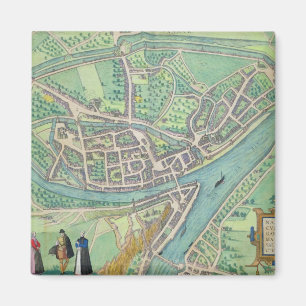 Map of Namur, from 'Civitates Orbis Terrarum' by G Magnet