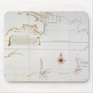 Map of New Holland Now Australia 3 Mouse Pad