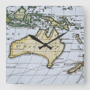 Map of New Holland Square Wall Clock