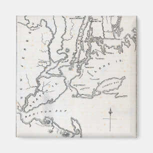Map of New York and the Vicinity Magnet