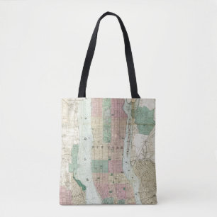 Map of New York and Vicinity Tote Bag
