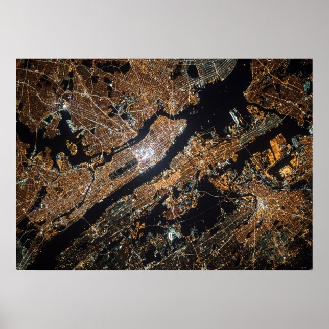 Map Of New York City Poster (Front)