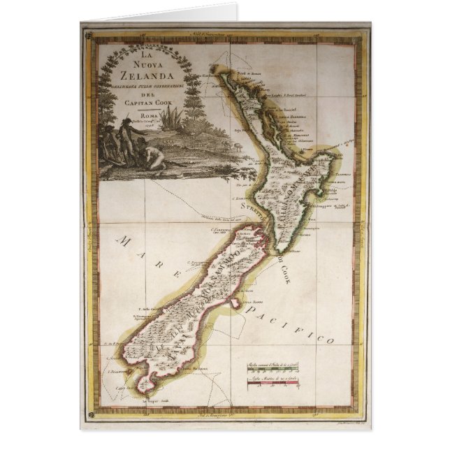 Map of New Zealand (Front)