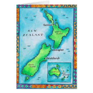 Map of New Zealand