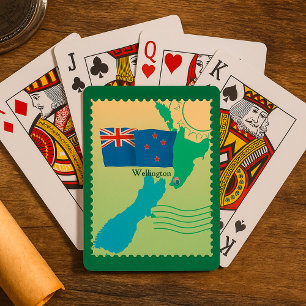Map Of New Zealand Playing Cards