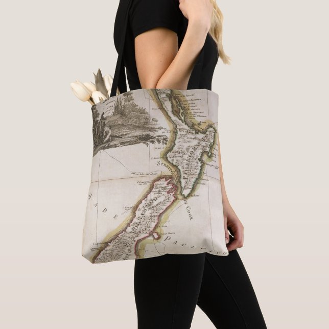 Map of New Zealand Tote Bag (Close Up)