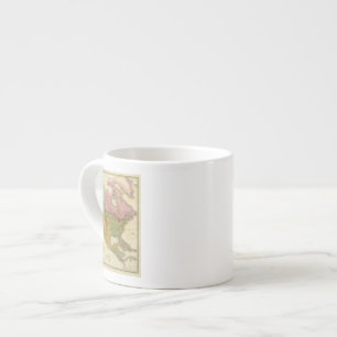 Map of North America 3 Espresso Cup