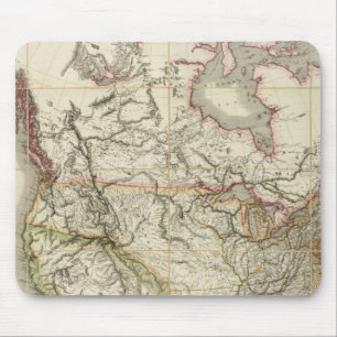 Map of North America 4 Mouse Pad