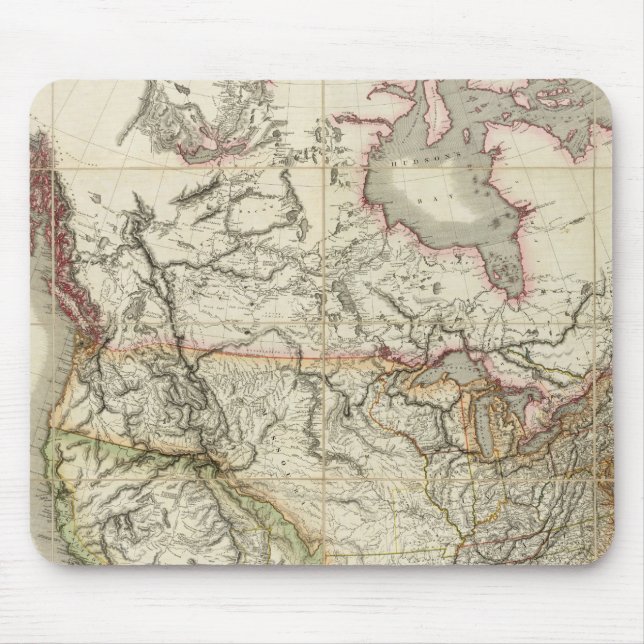 Map of North America 4 Mouse Pad (Front)