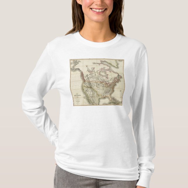 Map of North America 4 T-Shirt (Front)