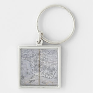 Map of North-eastern Brazil Key Ring