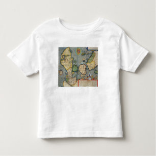 Map of Northern Europe, from 'Civitates Orbis Terr Toddler T-Shirt