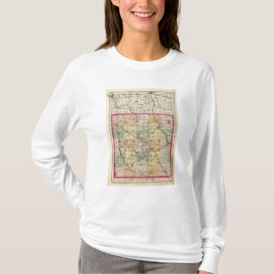 Map of Oakland County, Michigan T-Shirt