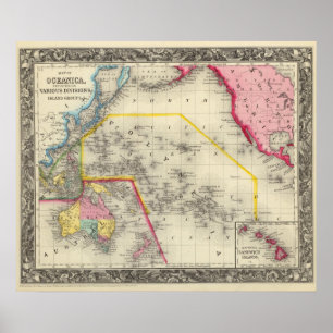 Map Of Oceanica Poster