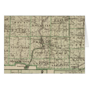 Map of Ogle County, Polo and Oregon