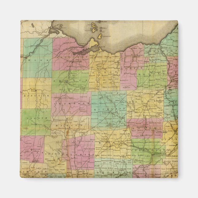 Map of Ohio 2 Magnet (Front)