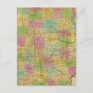 Map of Ohio 2 Postcard