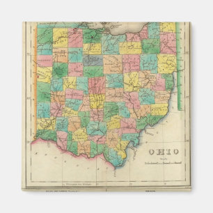 Map Of Ohio Magnet