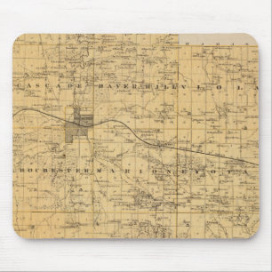 Map of Olmsted County, Minnesota Mouse Pad