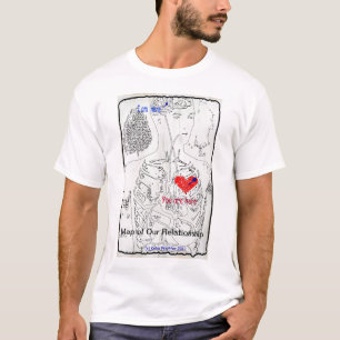 Map Of Our Relationship by Katie Pfeiffer T-Shirt
