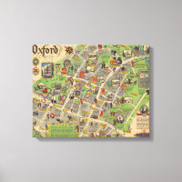 Map of Oxford, England (British Railways)