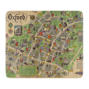 Map of Oxford, England (British Railways) Cutting Board