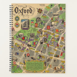 Map of Oxford, England (British Railways) Planner