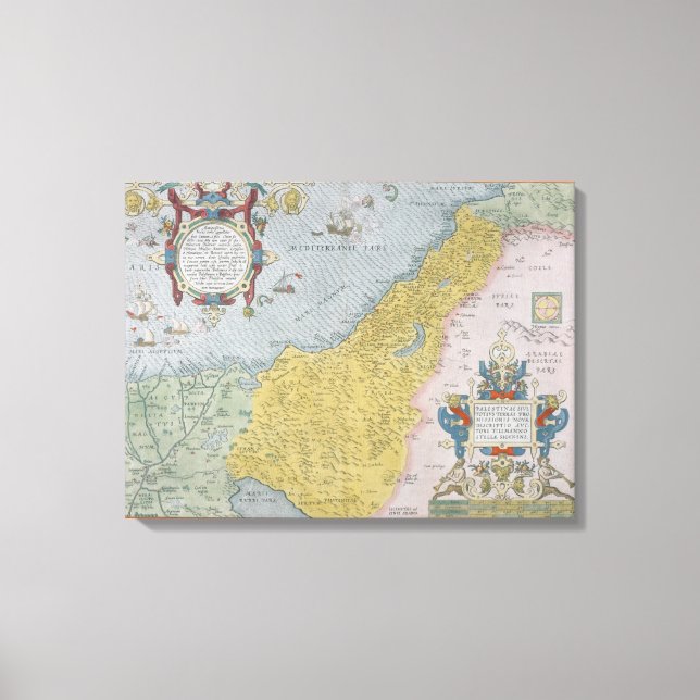 Map of Palestine Canvas Print (Front)