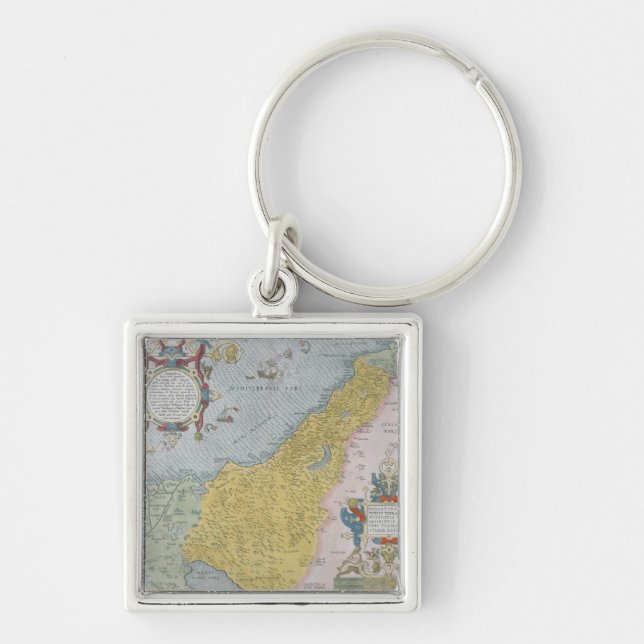 Map of Palestine Key Ring (Front)
