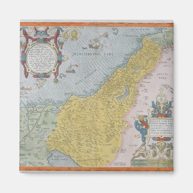 Map of Palestine Magnet (Front)
