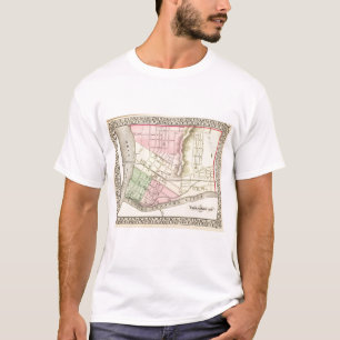 Map of Parkersburg, West Virginia T-Shirt