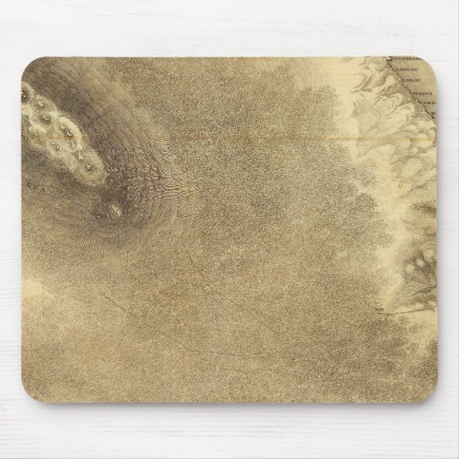 Map of Part of the Island of Hawaii Mouse Pad (Front)
